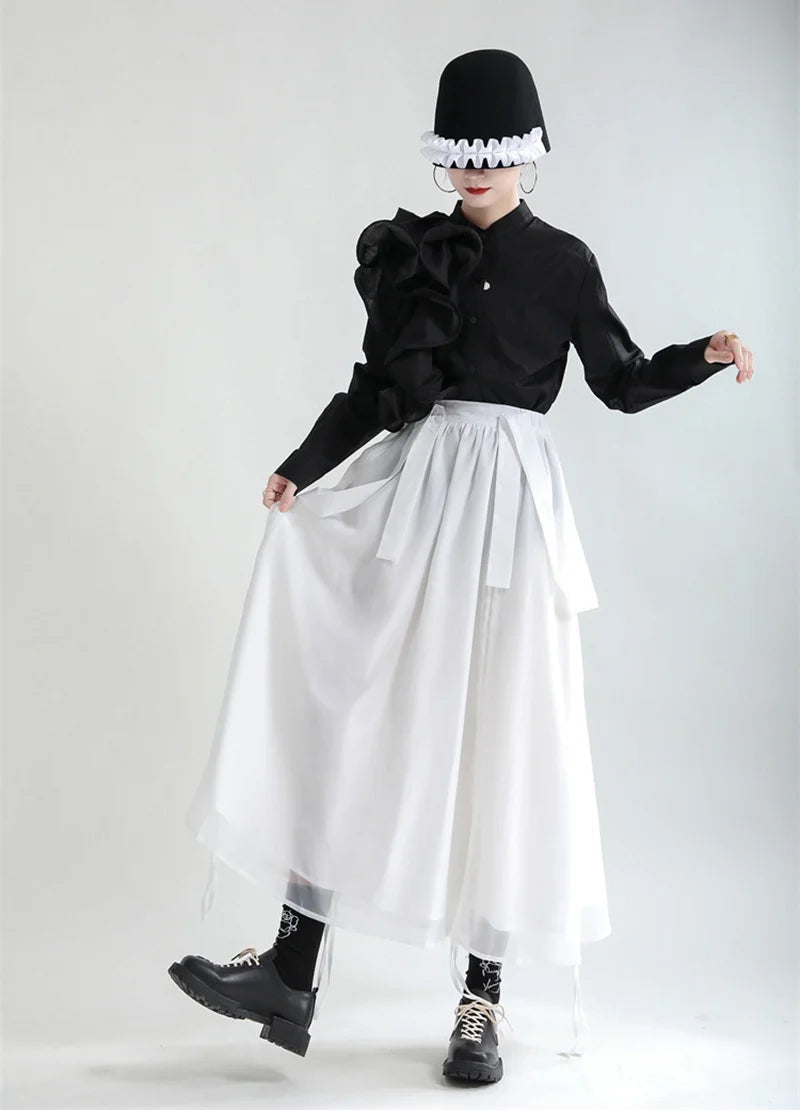 Ranada Rouched Overall Skirt
