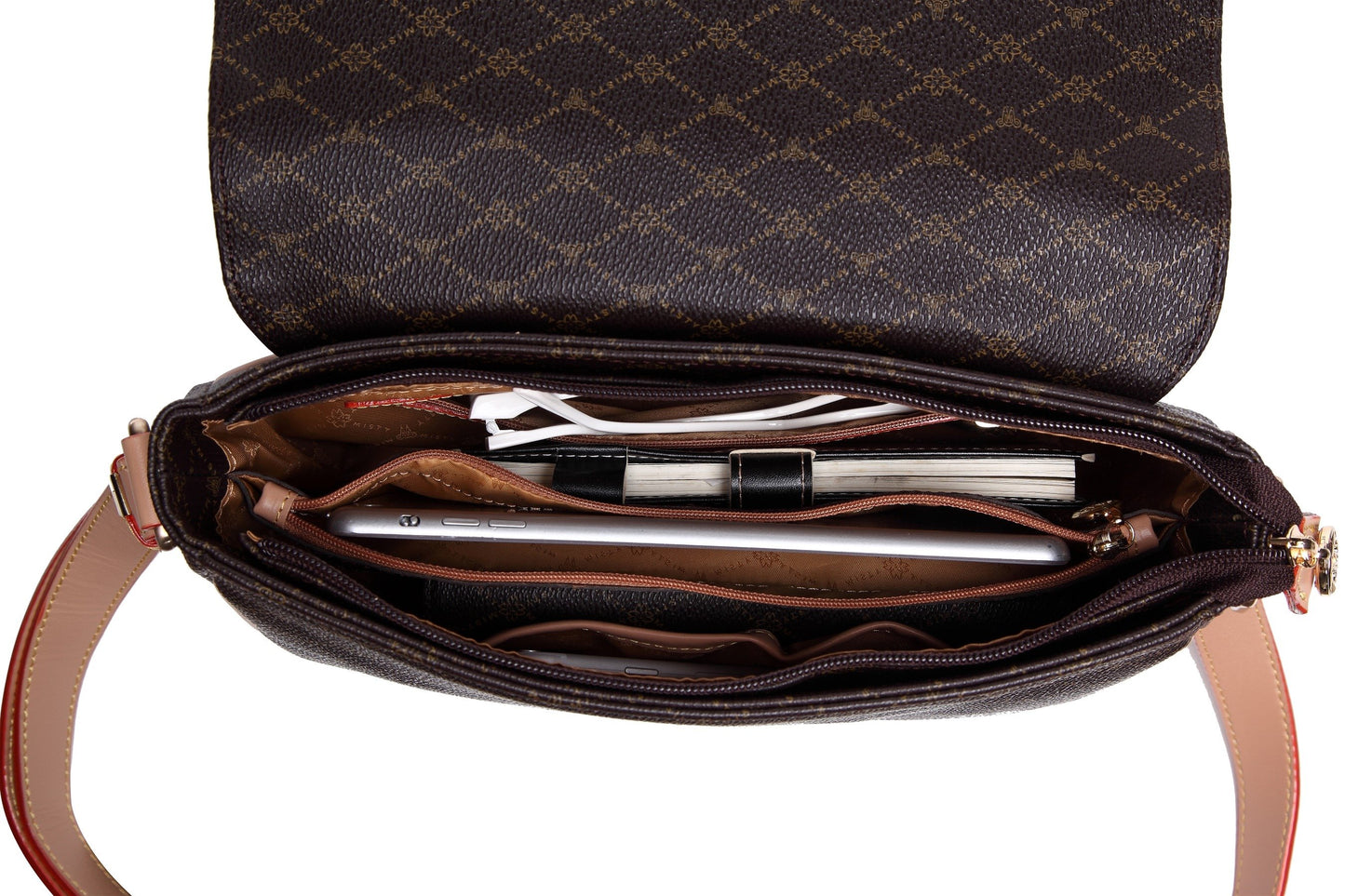 Misty Opulent Oasis Leather Crossbody Bag