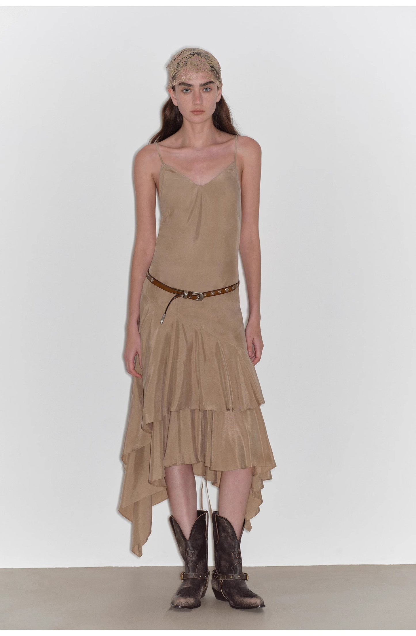 "Heart-Beating Invitation" Lazy irregular A-hem Dress