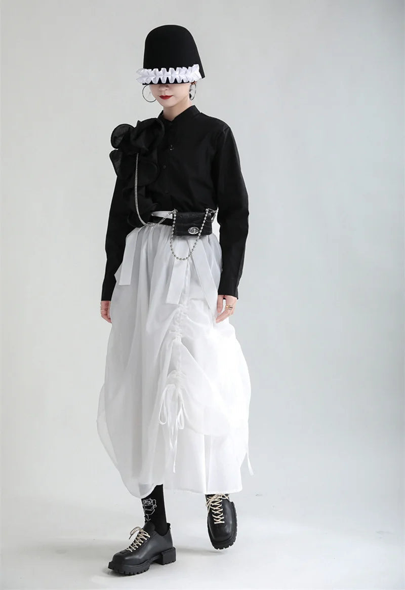 Ranada Rouched Overall Skirt