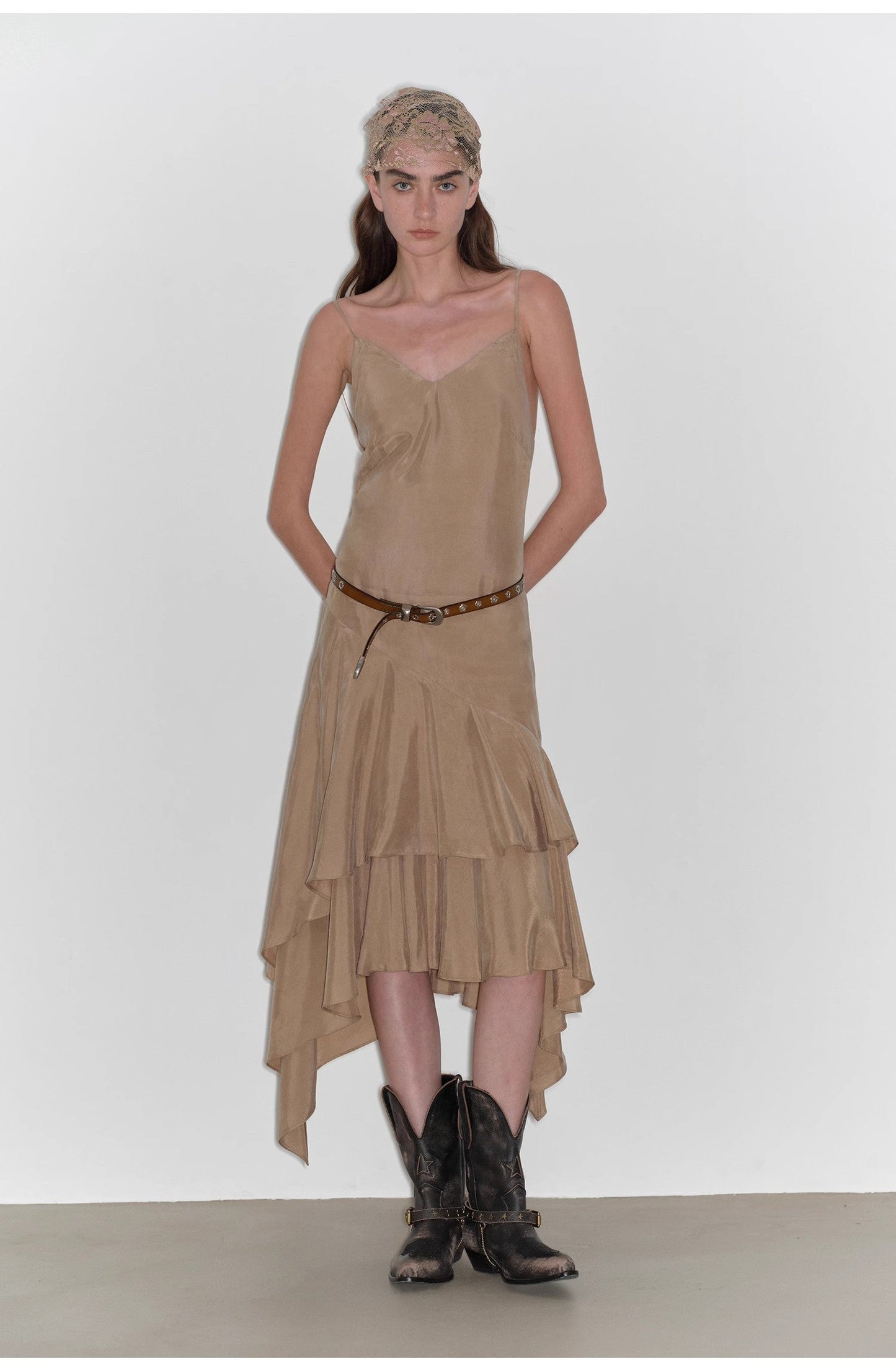 "Heart-Beating Invitation" Lazy irregular A-hem Dress