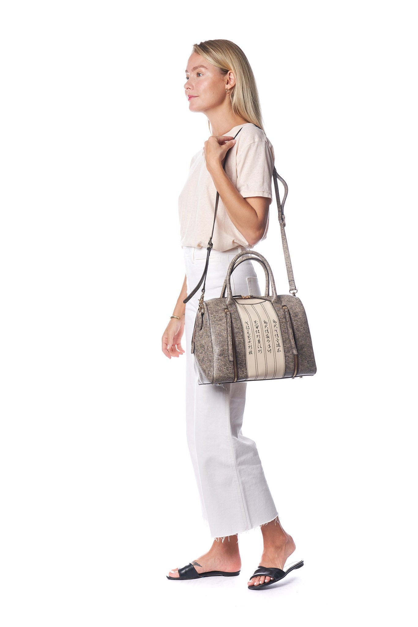 Calligraphy Brown Satchel