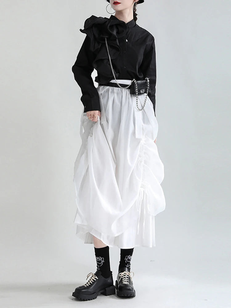 Ranada Rouched Overall Skirt