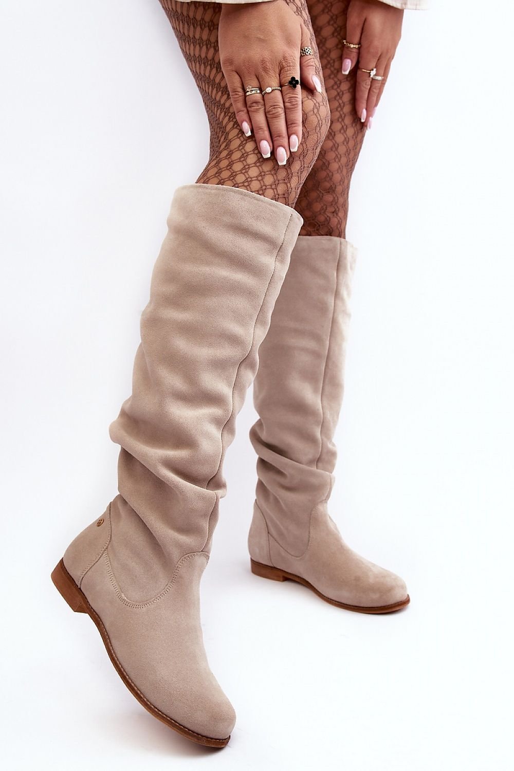 Classic Natural Leather Slip-On Boots