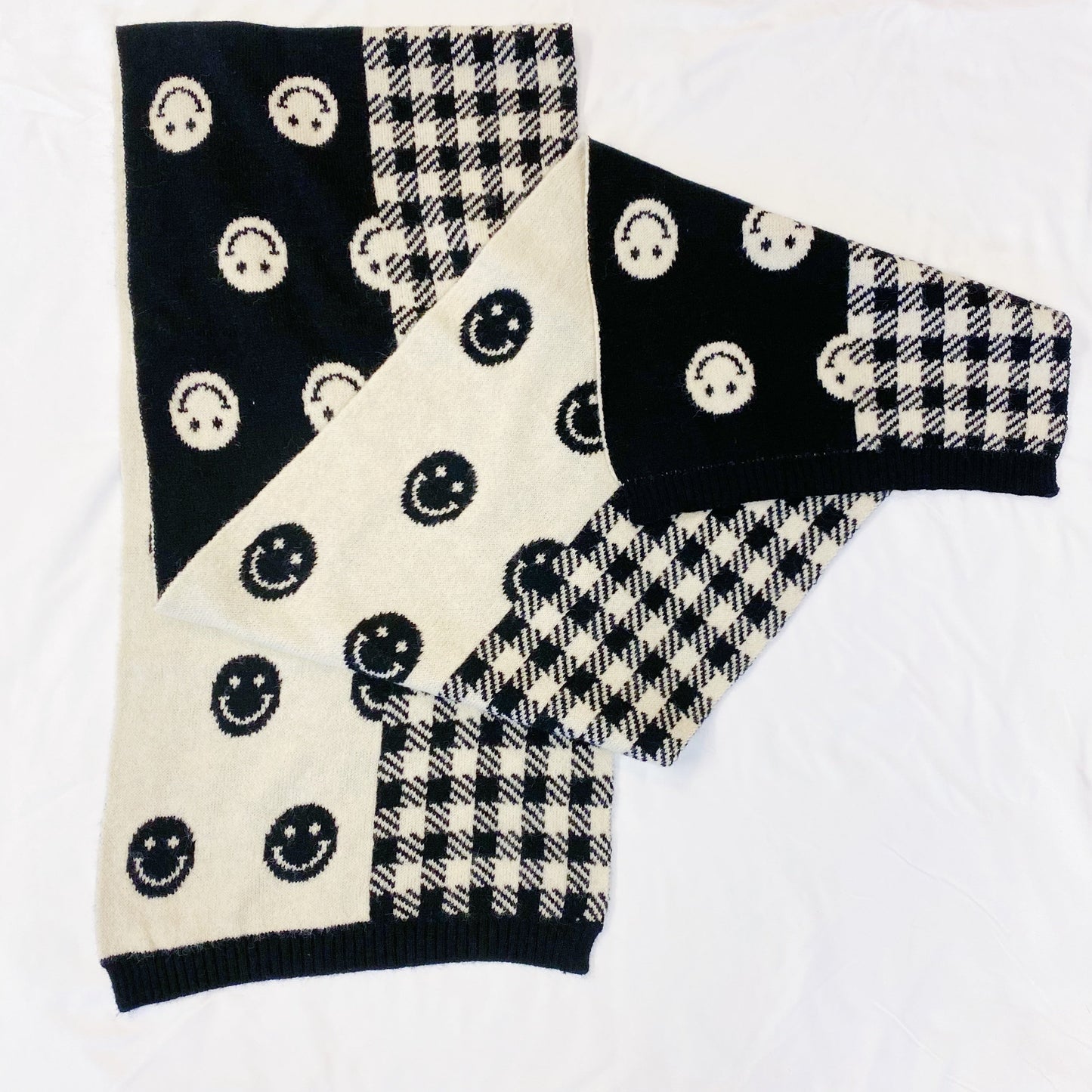 Checked on Happiness Cozy Scarf
