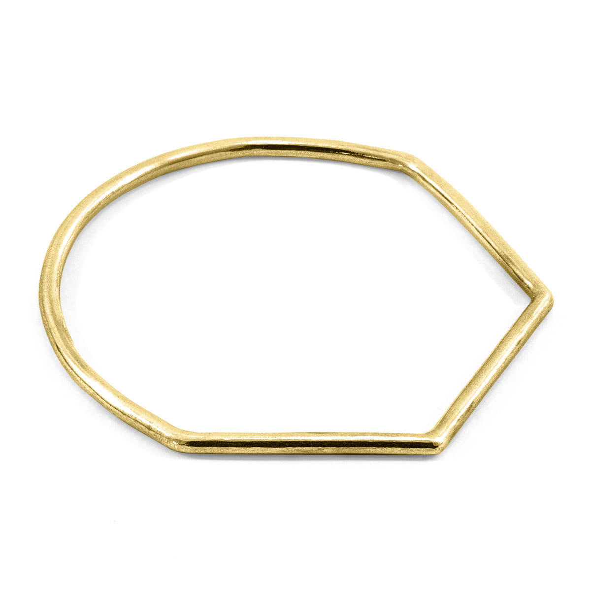 Rowe Half Circle Geometric 9ct Yellow Gold Bangle