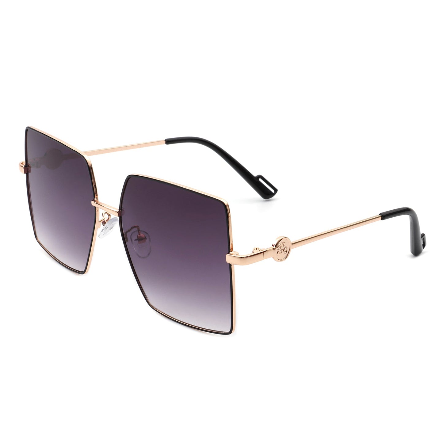 Benazia - Square Oversize Tinted Women Sunglasses