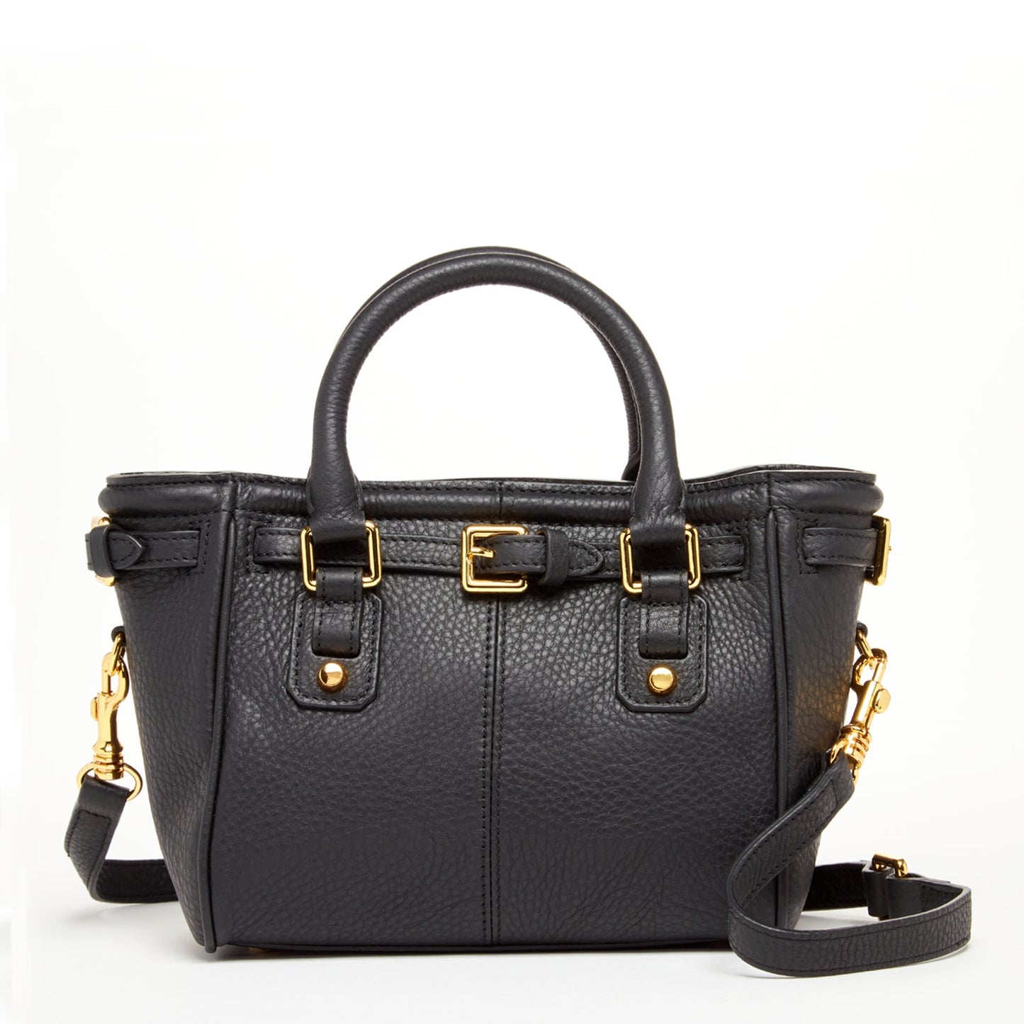Short Handle Leather Satchel Bag
