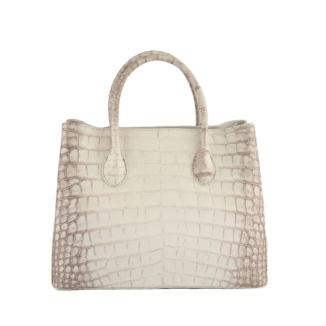 Latest Bags Women High Quality Real Crocodile Skin Handbag Himalayan Crocodile Leather Handbags for Ladies