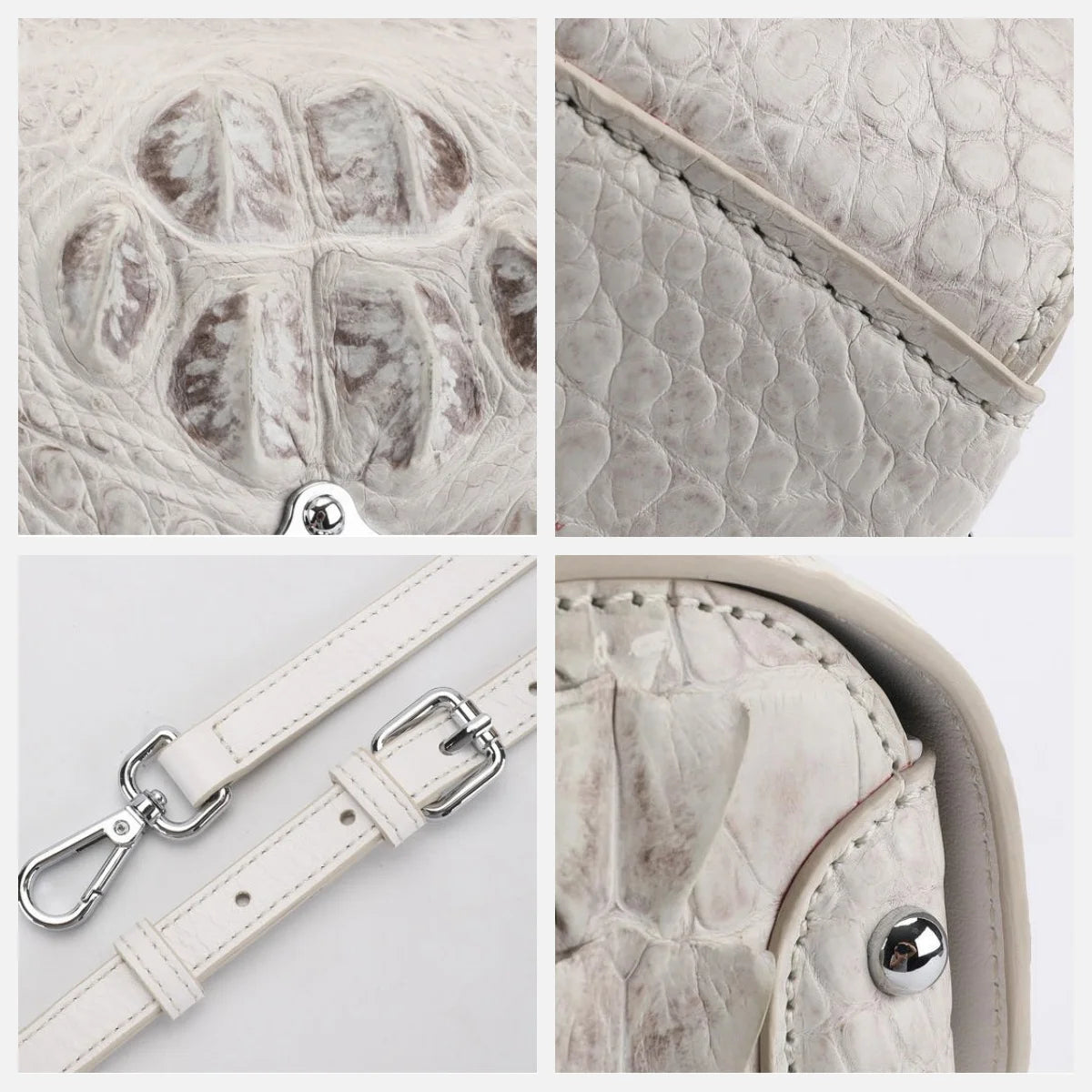 Sacoche Femme Luxury Fashion Women Authentic Genuine Alligator Crocodile Skin Leather Crossbody Shoulder Bag Handbags for Women