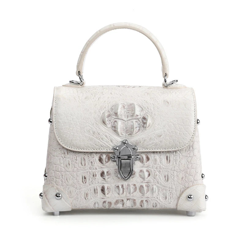 Sacoche Femme Luxury Fashion Women Authentic Genuine Alligator Crocodile Skin Leather Crossbody Shoulder Bag Handbags for Women