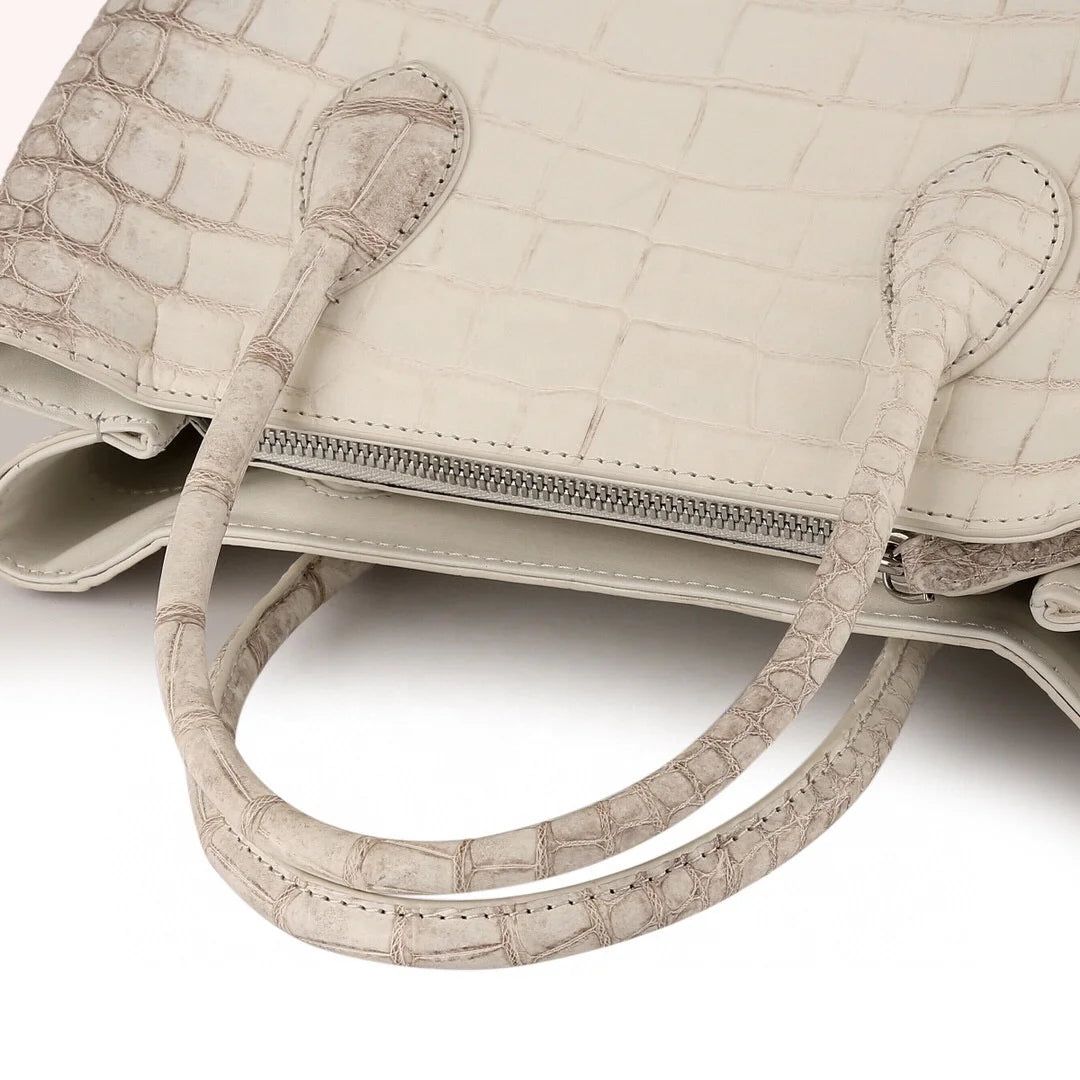 Latest Bags Women High Quality Real Crocodile Skin Handbag Himalayan Crocodile Leather Handbags for Ladies