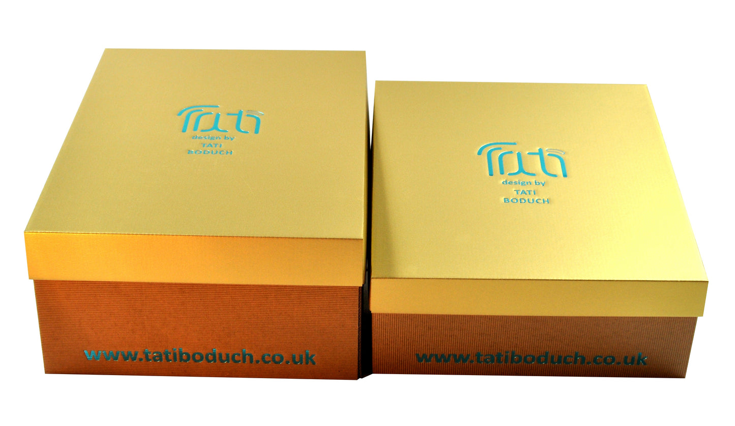 TATI BODUCH Designer Handbag, Mosaic Collection, Leather Yellow