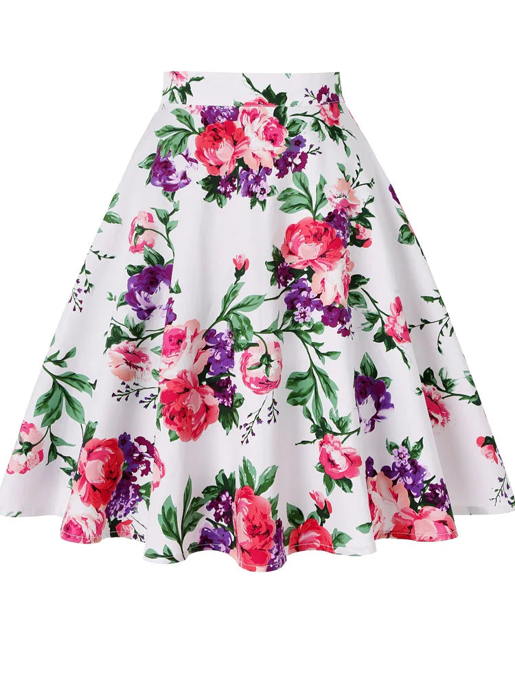 Women's Runway Cotton Retro Vintage Skirt