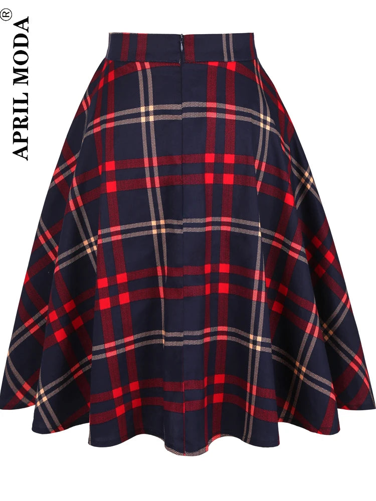 Women's Runway Cotton Retro Vintage Skirt