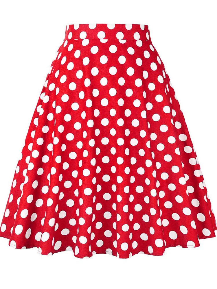 Women's Runway Cotton Retro Vintage Skirt