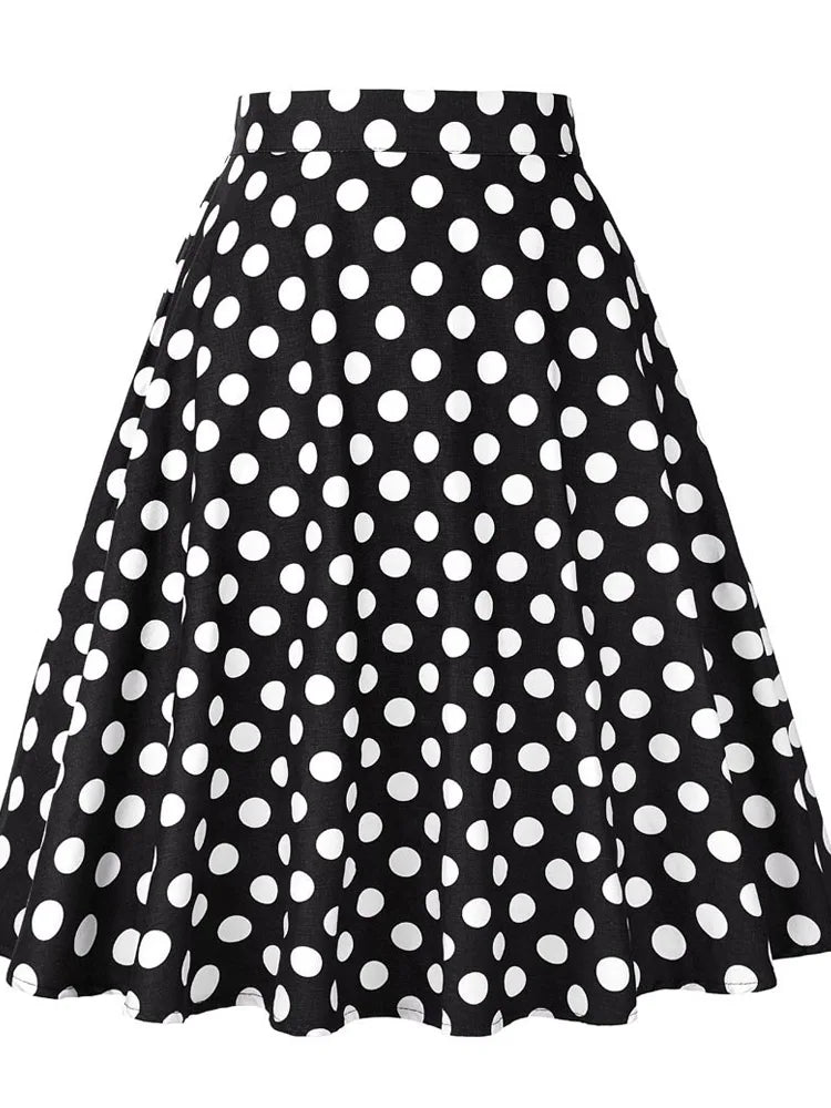 Women's Runway Cotton Retro Vintage Skirt