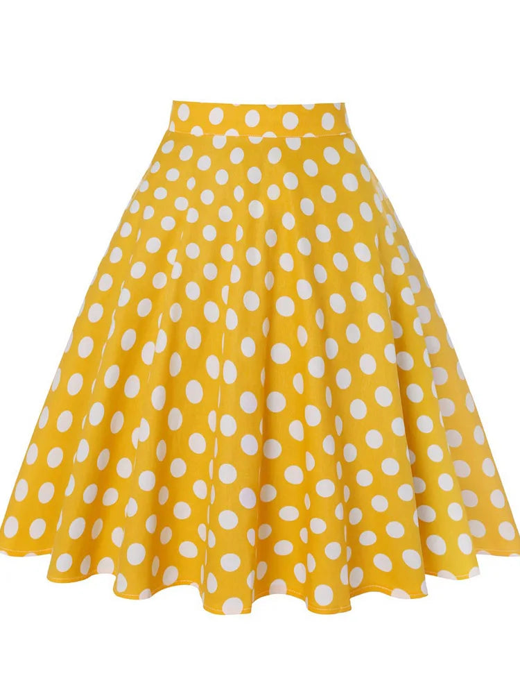 Women's Runway Cotton Retro Vintage Skirt