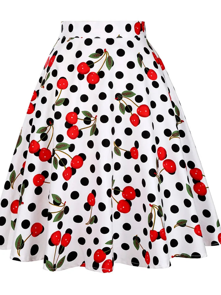 Women's Runway Cotton Retro Vintage Skirt