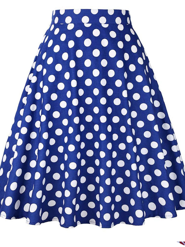 Women's Runway Cotton Retro Vintage Skirt