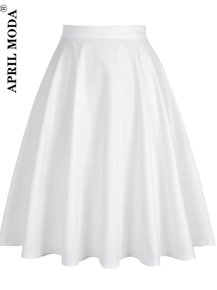 Women's Runway Cotton Retro Vintage Skirt
