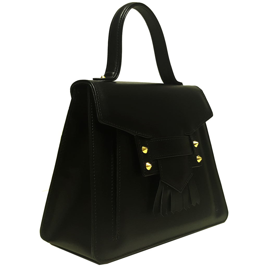 Short Handle Fringed Flap Handbag