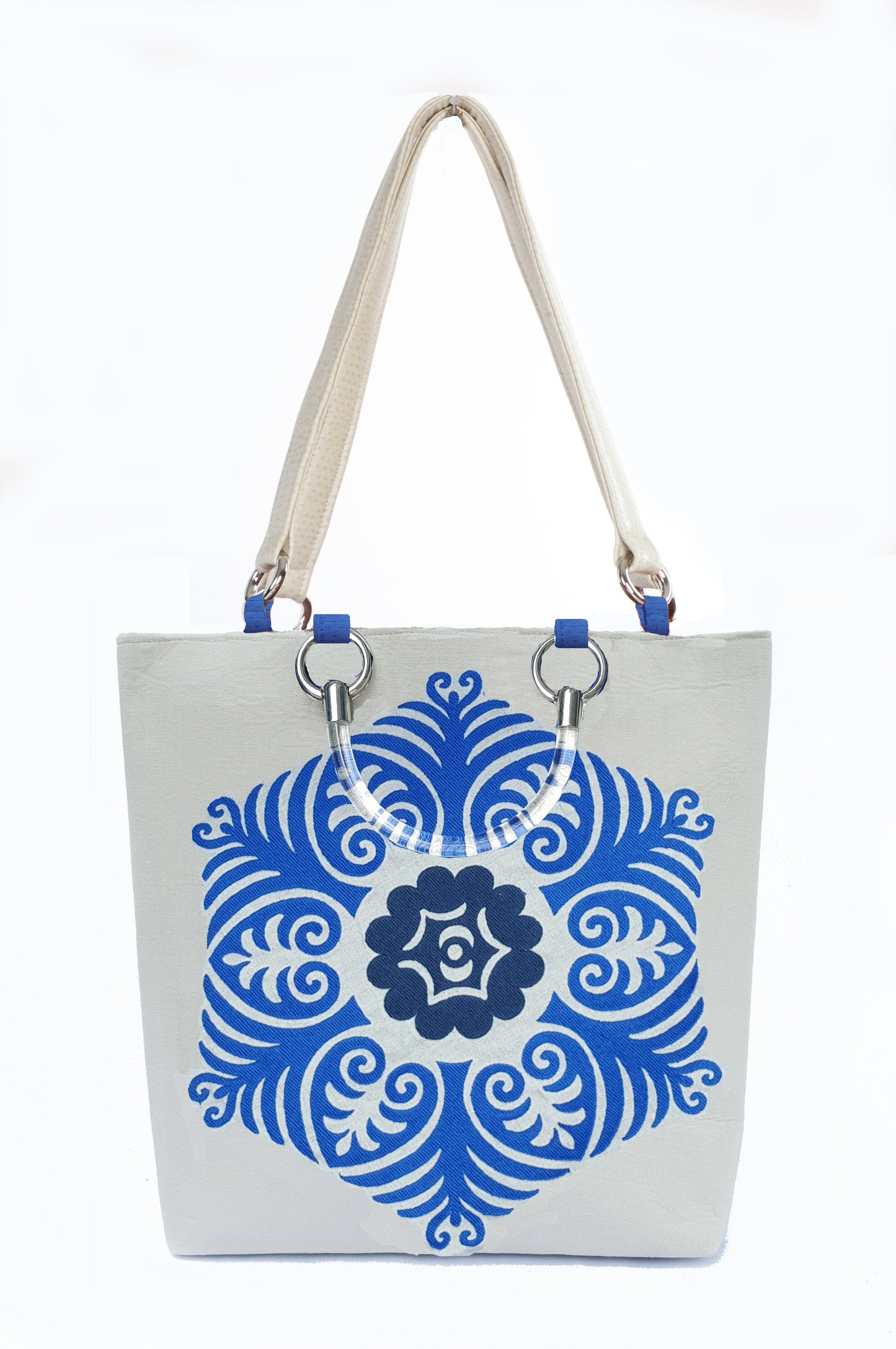 Suzani Blue Large Tote