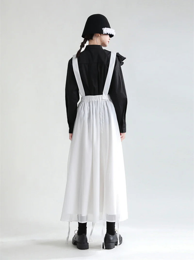 Ranada Rouched Overall Skirt