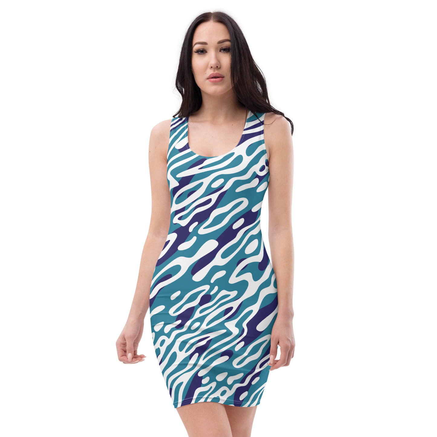 Find Your Coast® Ripple Fitted Dress