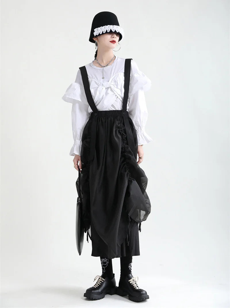 Ranada Rouched Overall Skirt