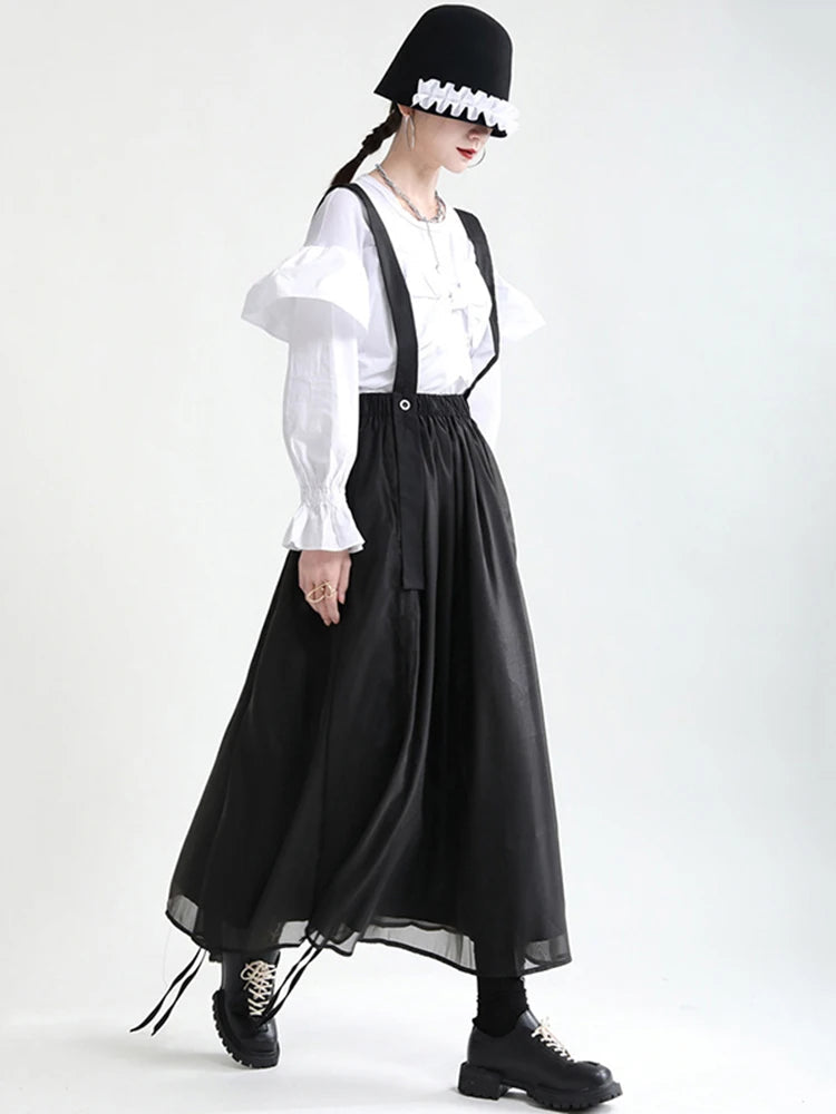 Ranada Rouched Overall Skirt