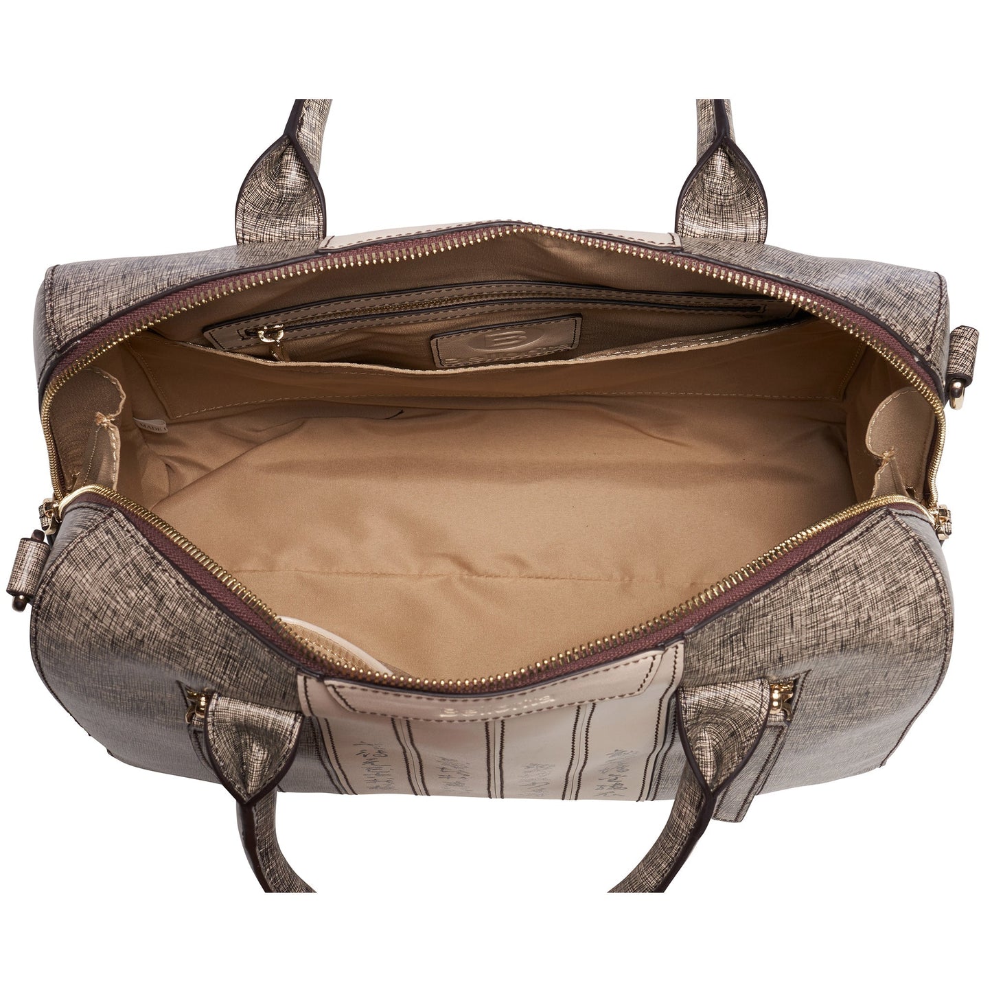 Calligraphy Brown Satchel