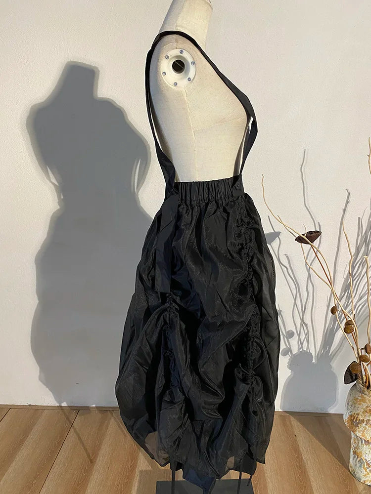 Ranada Rouched Overall Skirt