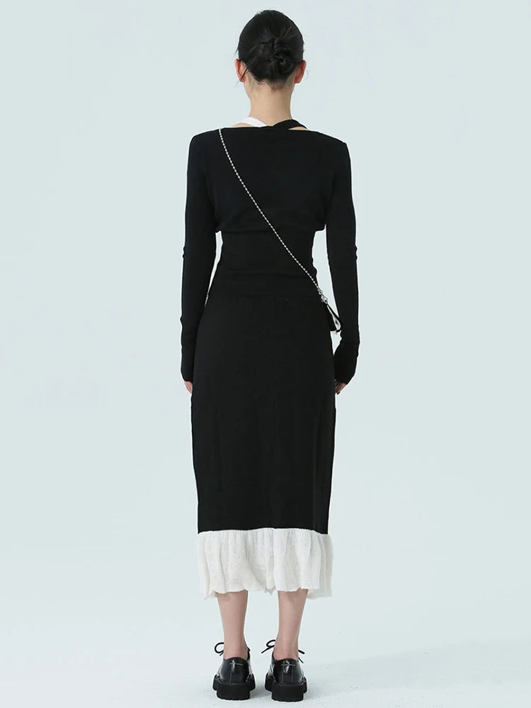 Chambrey Cutout Skirt
