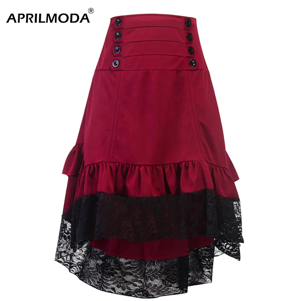 Costumes Steampunk Lace Gothic Skirt