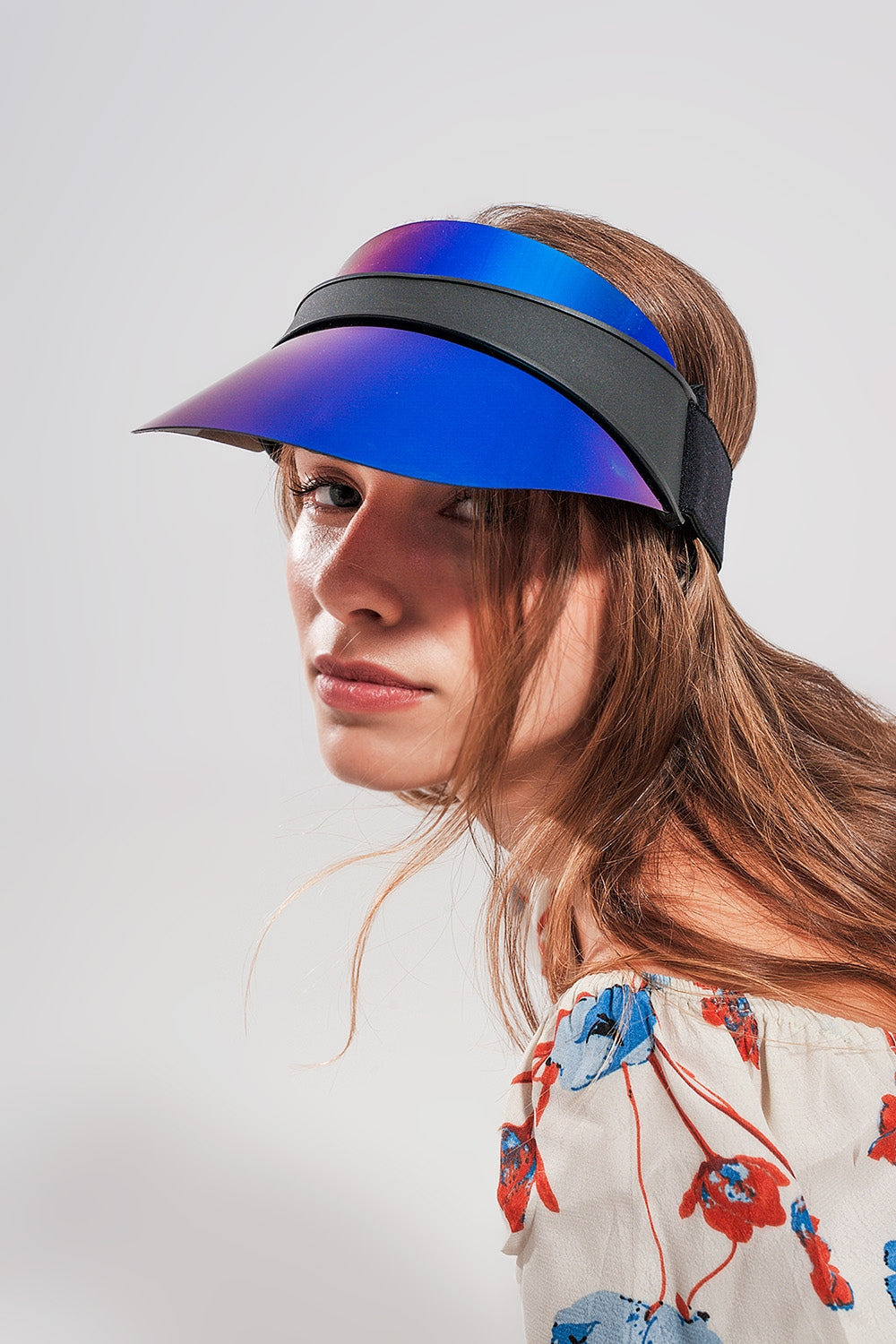Visor Cap in Blue