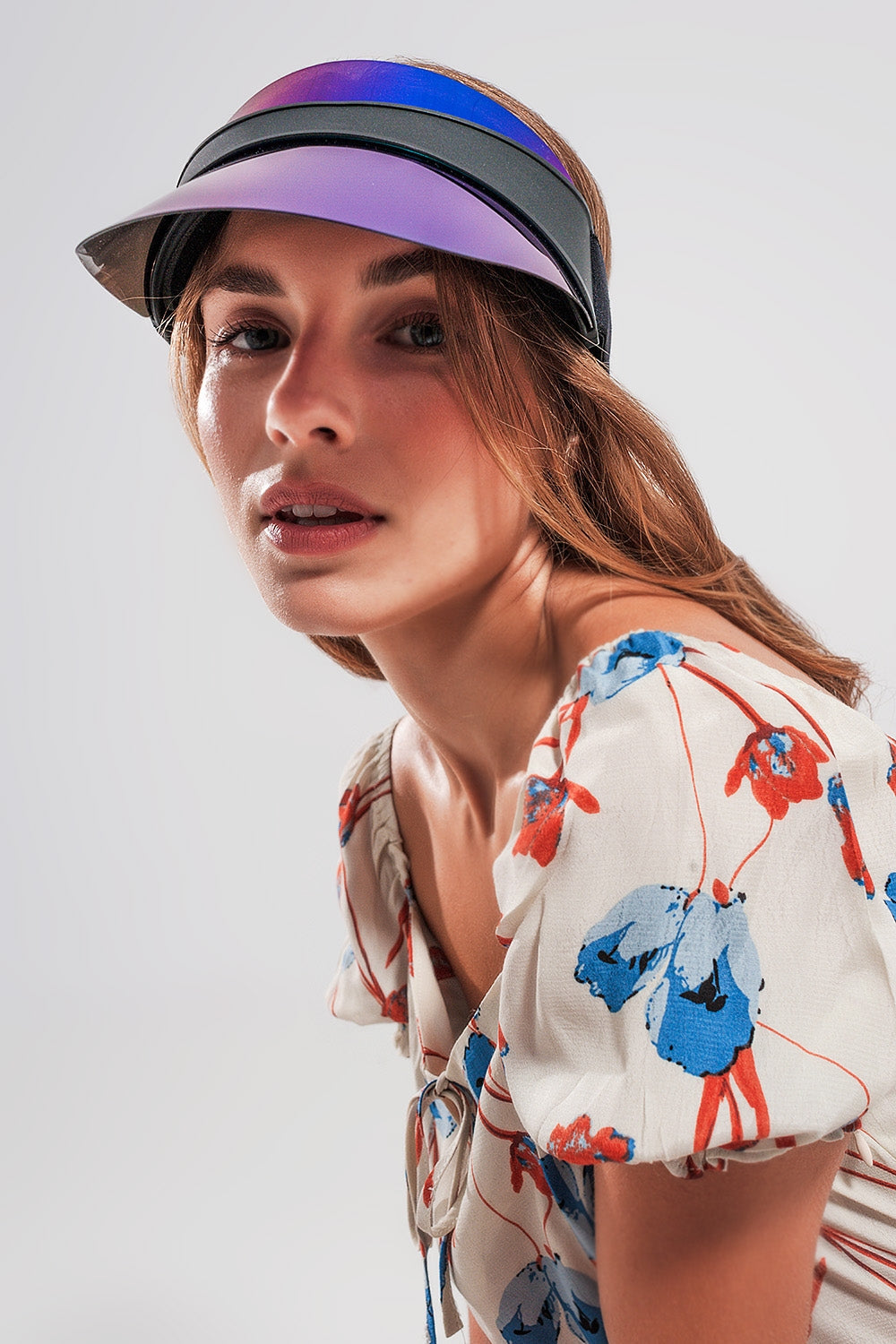 Visor Cap in Blue