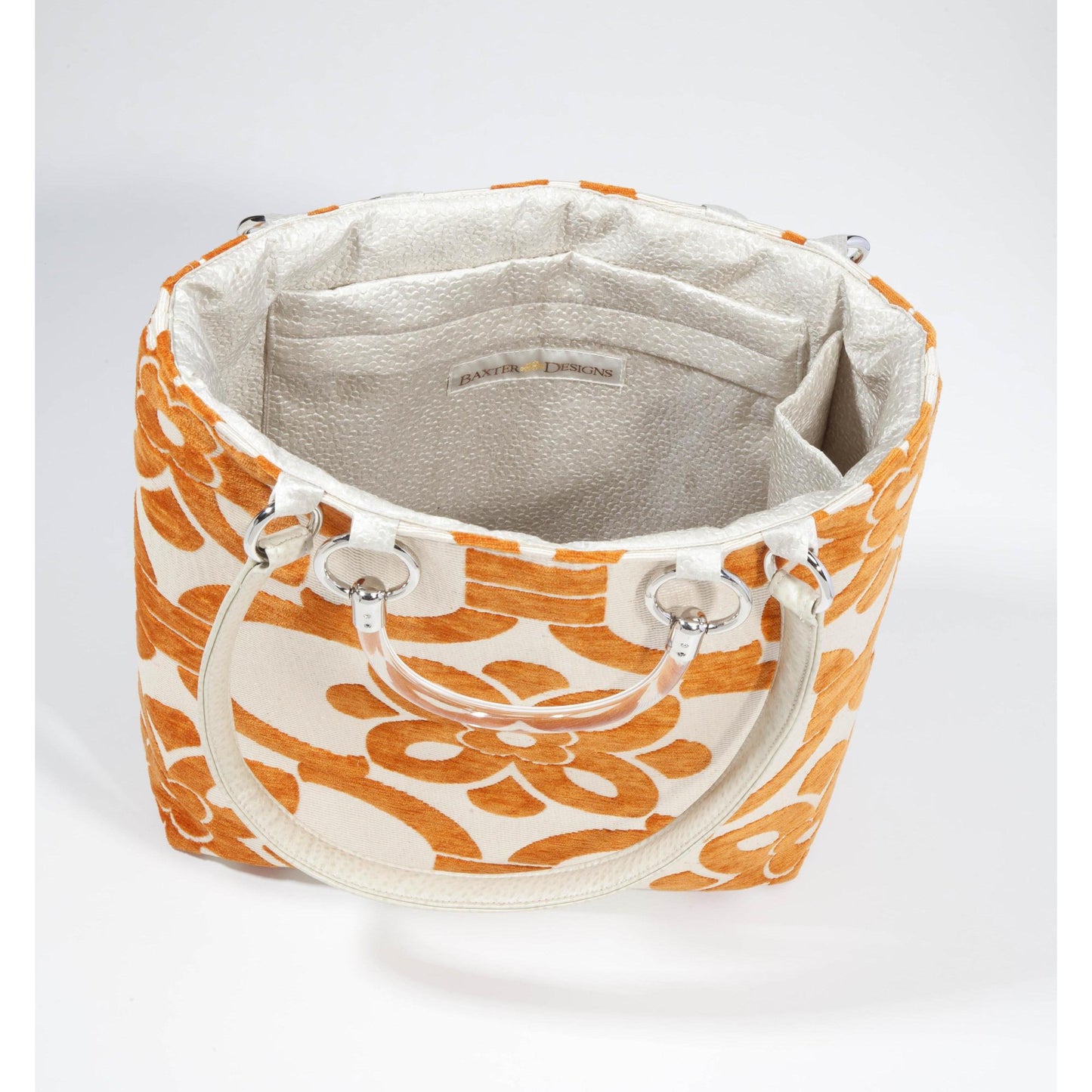 Stencil Orange Large Tote