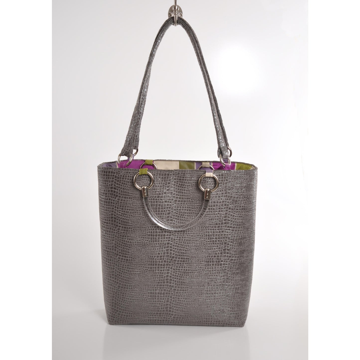 Boa Silver Large Tote