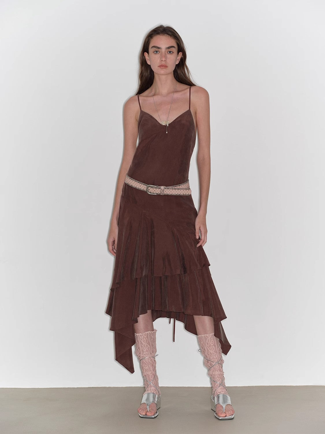 "Heart-Beating Invitation" Lazy irregular A-hem Dress
