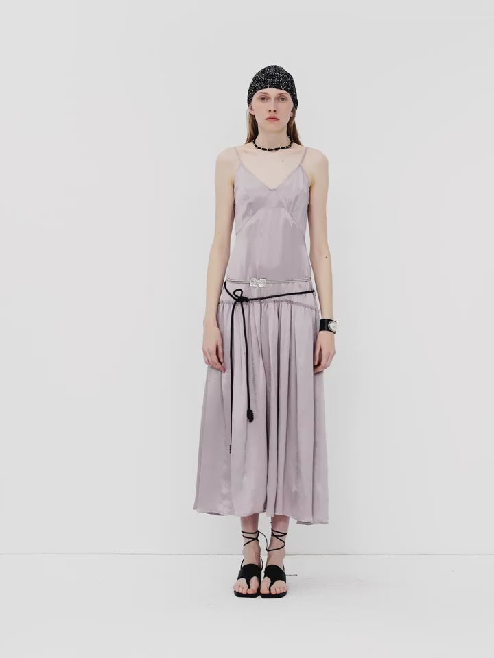 "Girls' Letterhead" Silk Dress