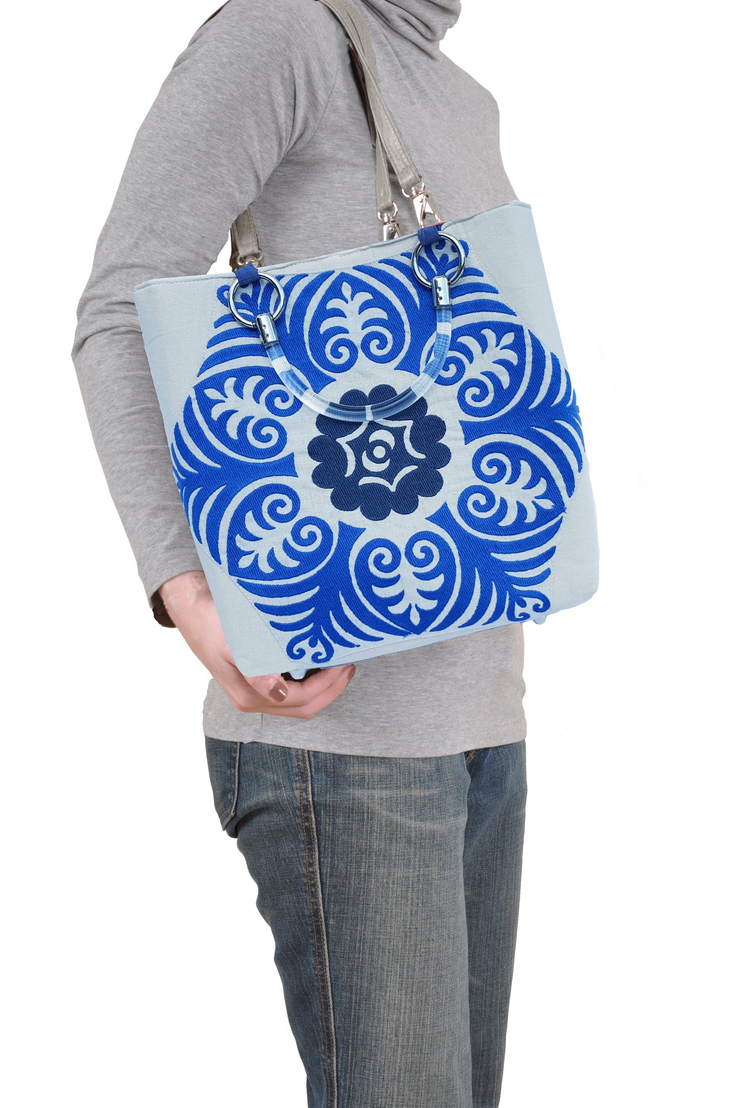 Suzani Blue Small Tote