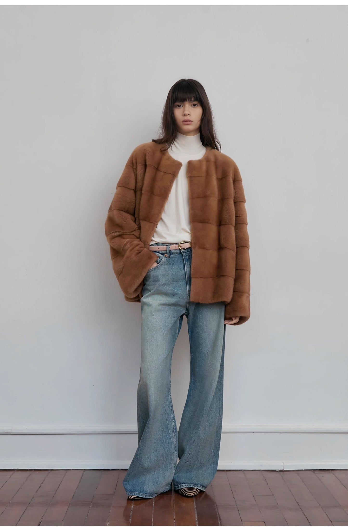 "Magic Dream" Retro Modern Washed Chicken Claw Wrinkled Wide Leg Pants