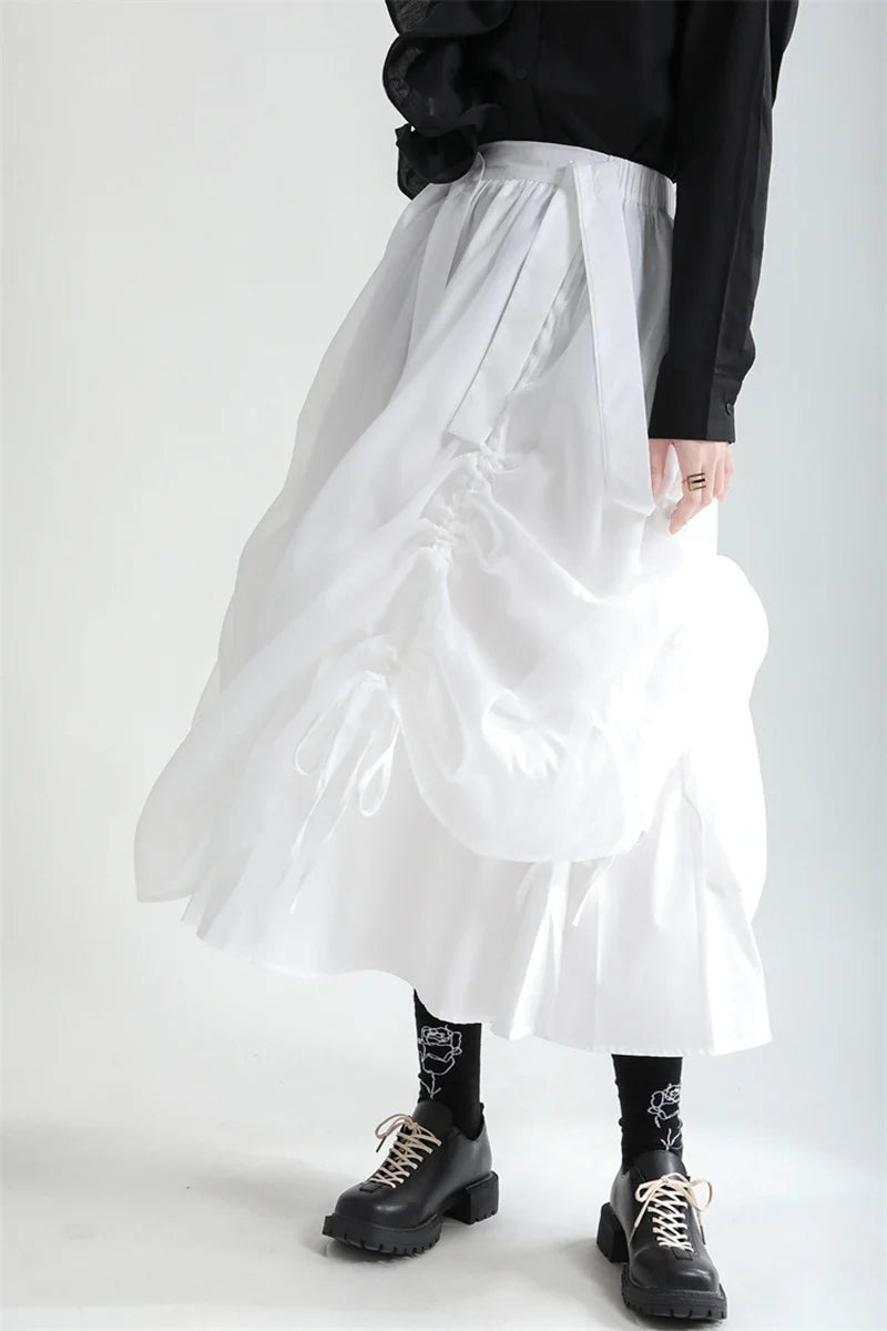 Ranada Rouched Overall Skirt