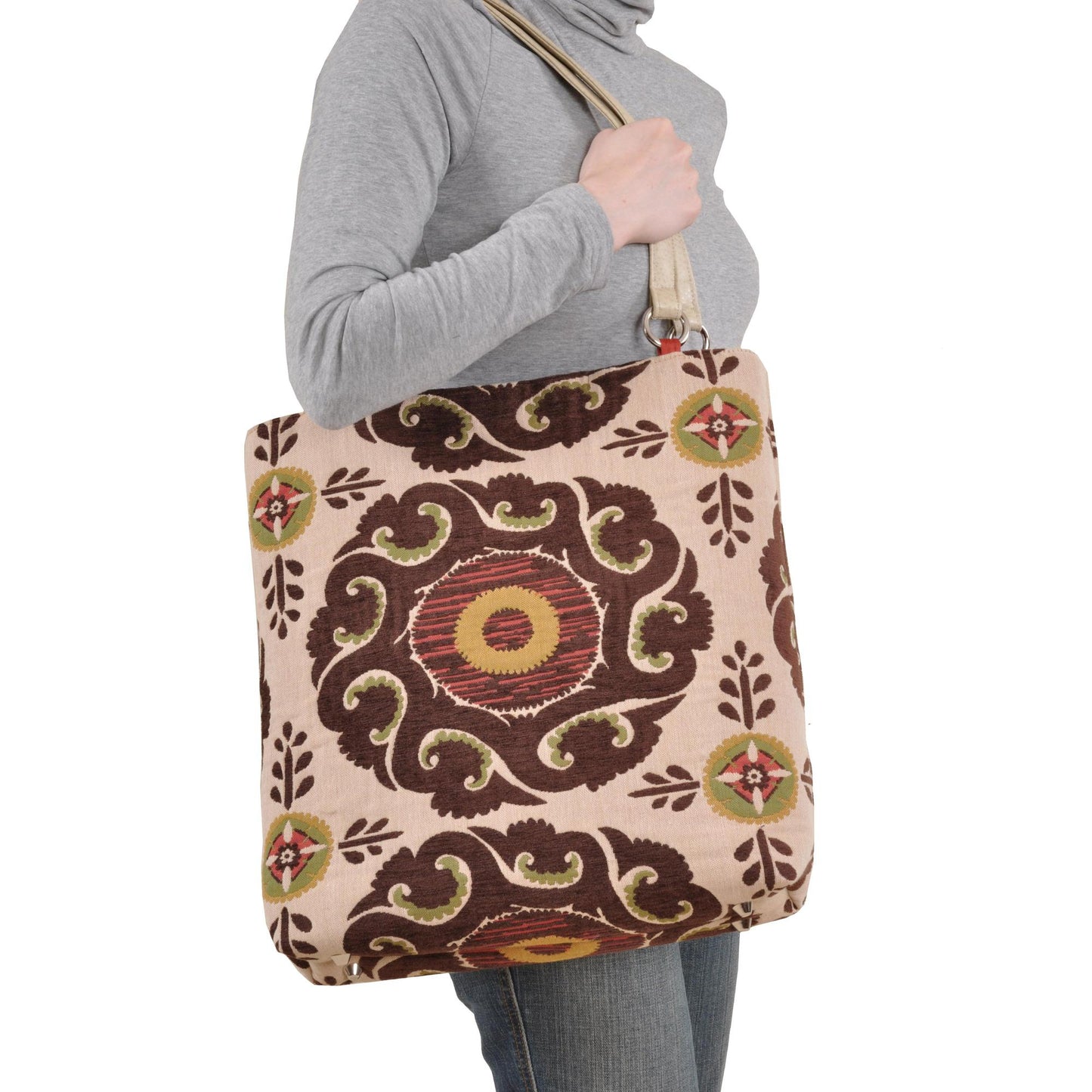 Marakesh Brown Large Tote