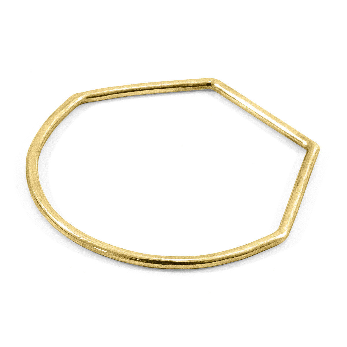 Rowe Half Circle Geometric 9ct Yellow Gold Bangle