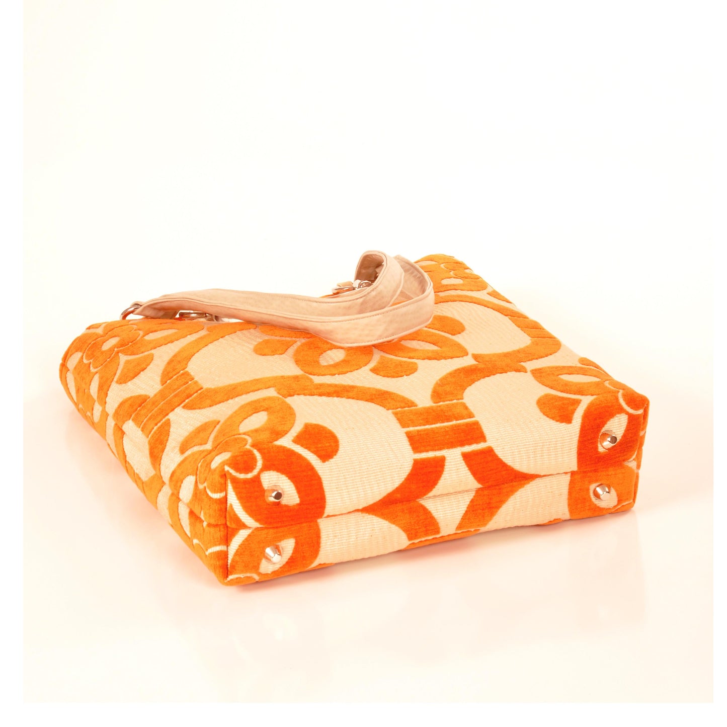 Stencil Orange Large Tote
