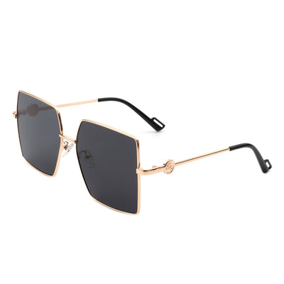 Benazia - Square Oversize Tinted Women Sunglasses
