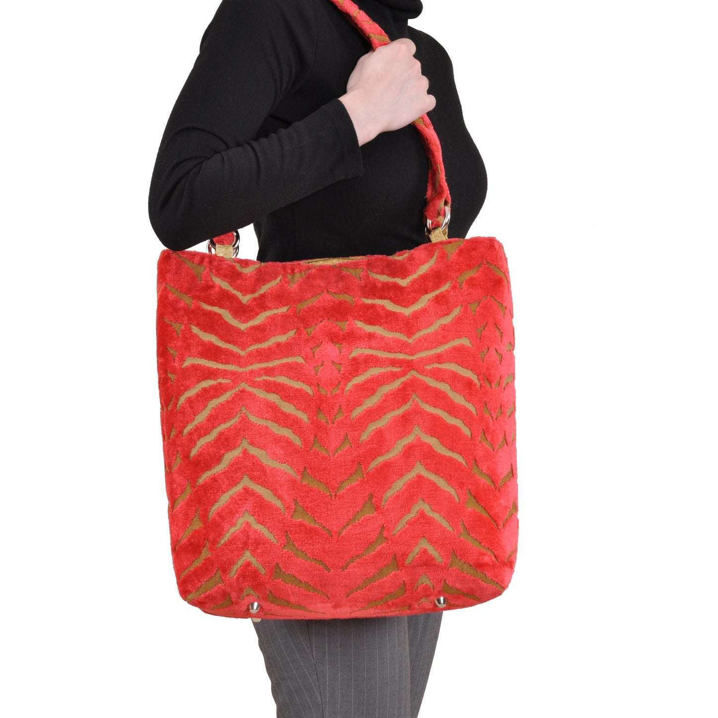 Magnetic Orange Large Tote