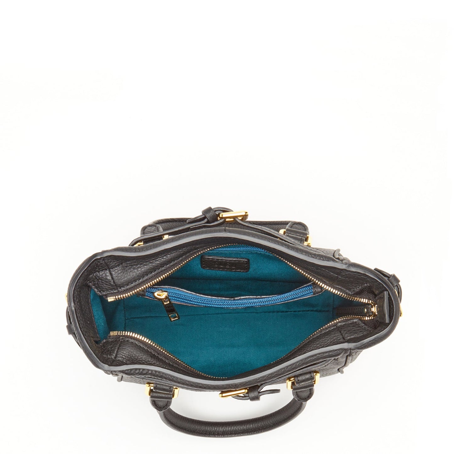 SUSU Top Handle Leather Satchel Bag Black Purse Crossbody Bag for Women